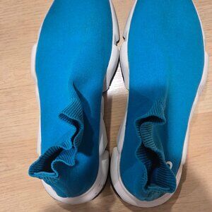 balenciaga speed blue sock shoes